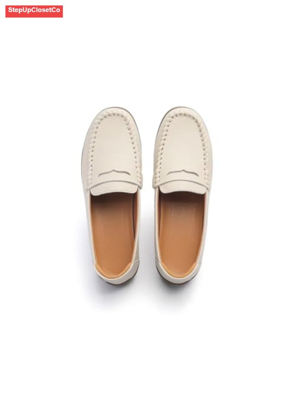 Women's Penny Loafers Casual Mocc PU Leather Slip-On Flats